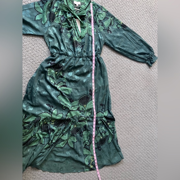 Ciebon Green Patterned Long Sleeve Dress - Picture 10 of 11